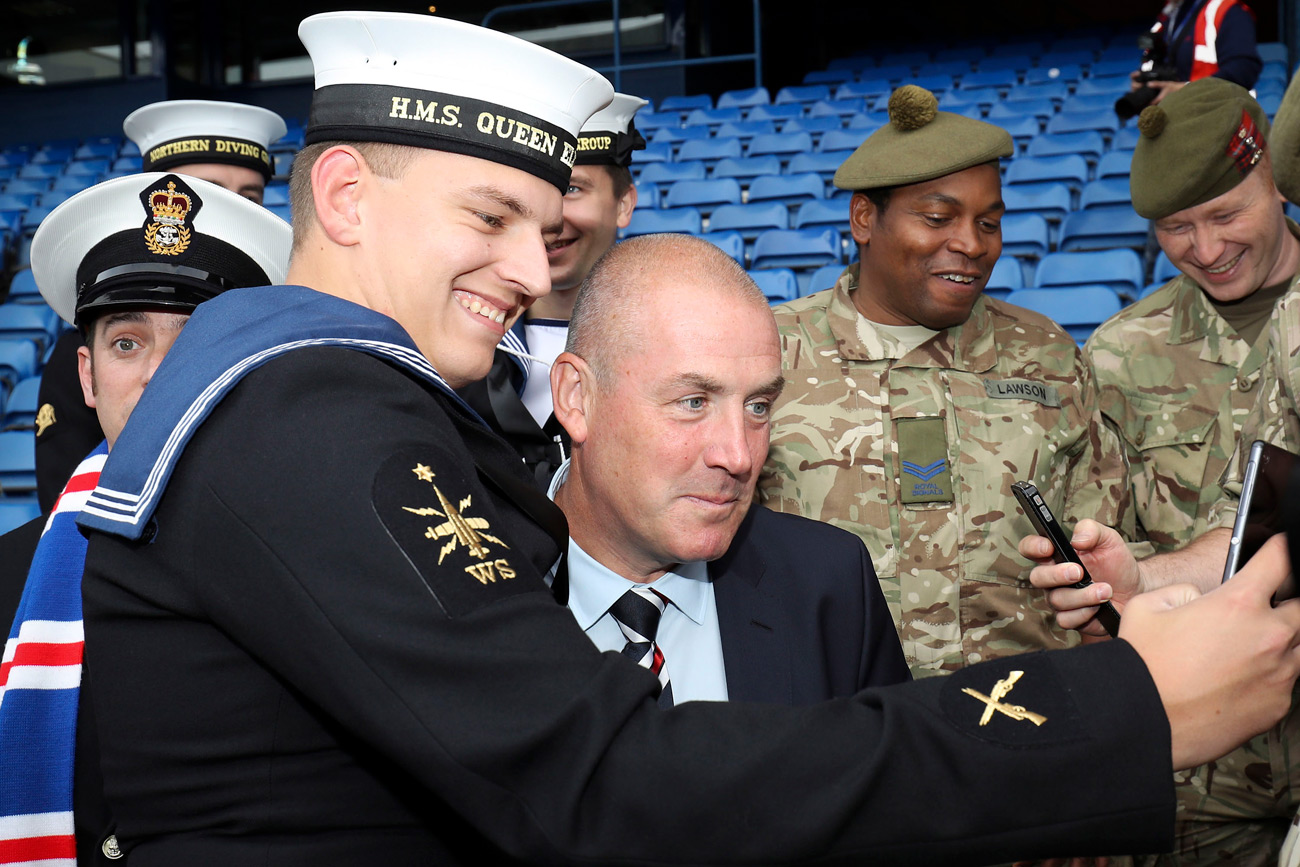 Glasgow Rangers honours 'true heroes in life' at special Armed Forces match