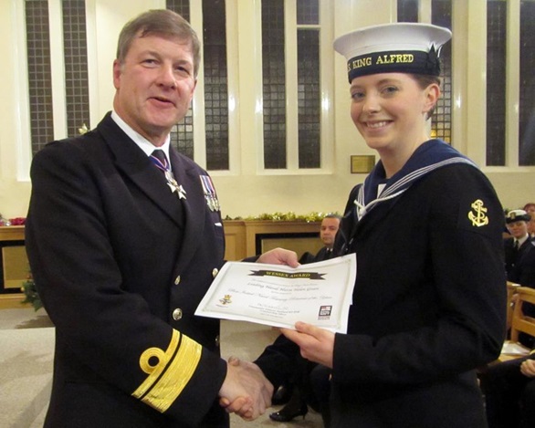 Awards for HMS King Alfred’s finest Naval Reservists