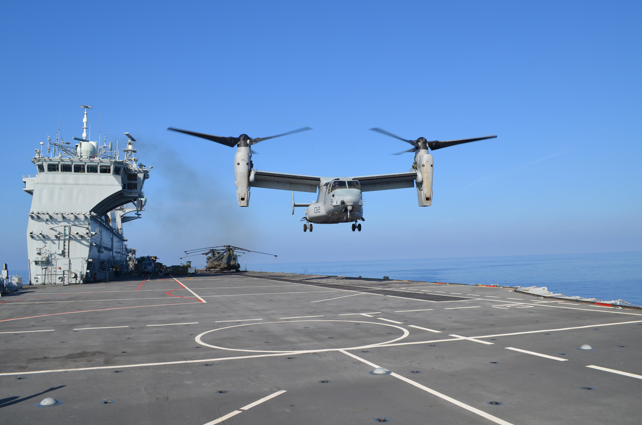 Osprey returns to HMS Ocean| Royal Navy