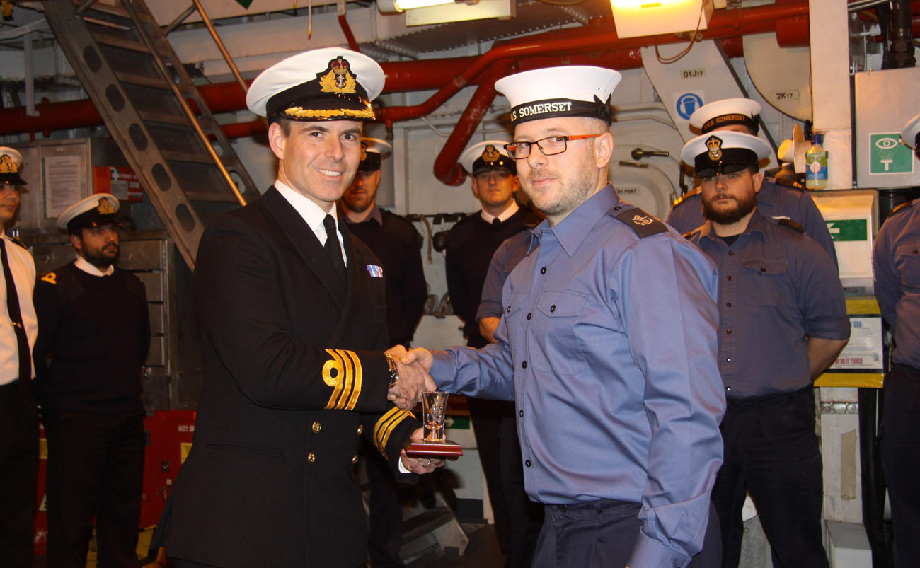 Plymouth Royal Navy Sailor Presented With Award Royal Navy
