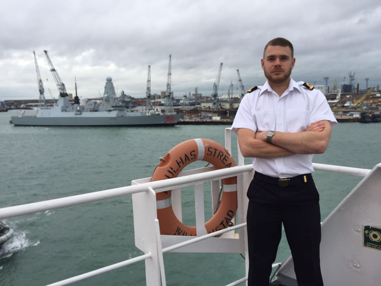 Naval officers experience Merchant Navy life Royal Navy